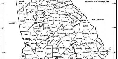 Gruzja państwowego mapę