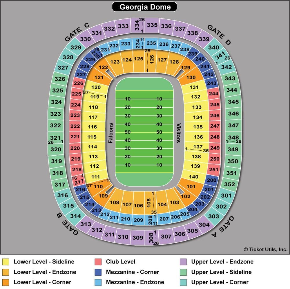 Atlanta Фалконс stadionu mapie