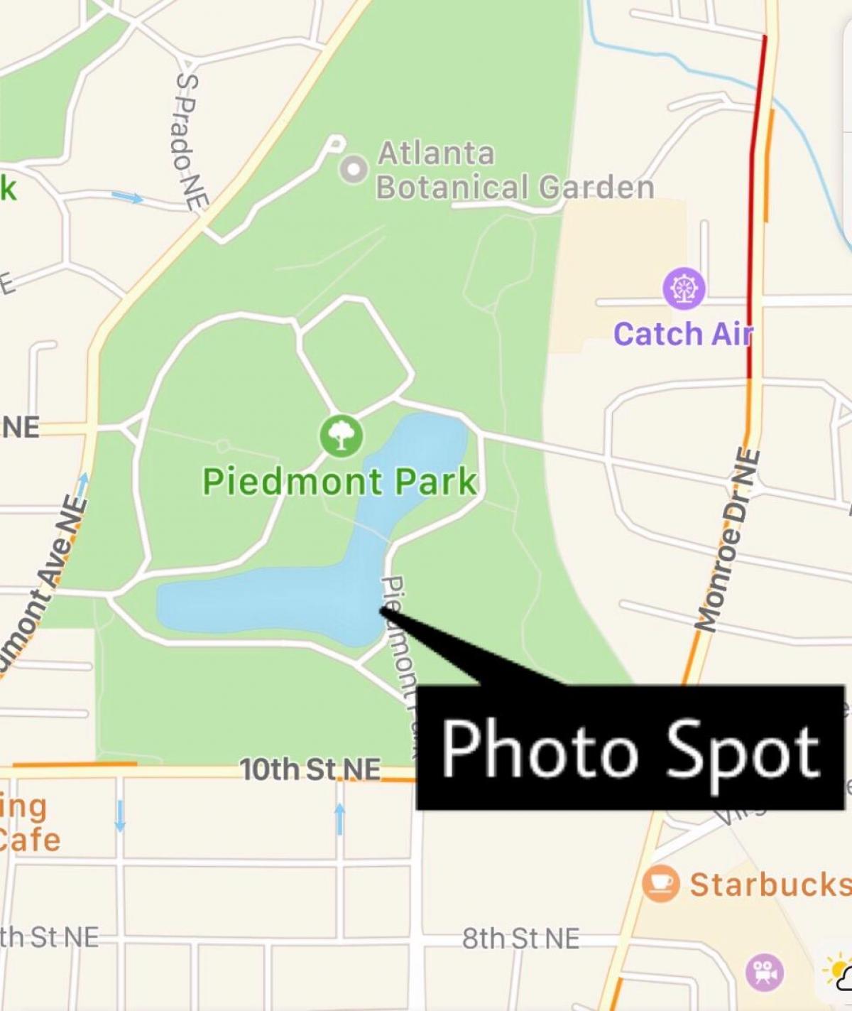 Пидмонт park mapa