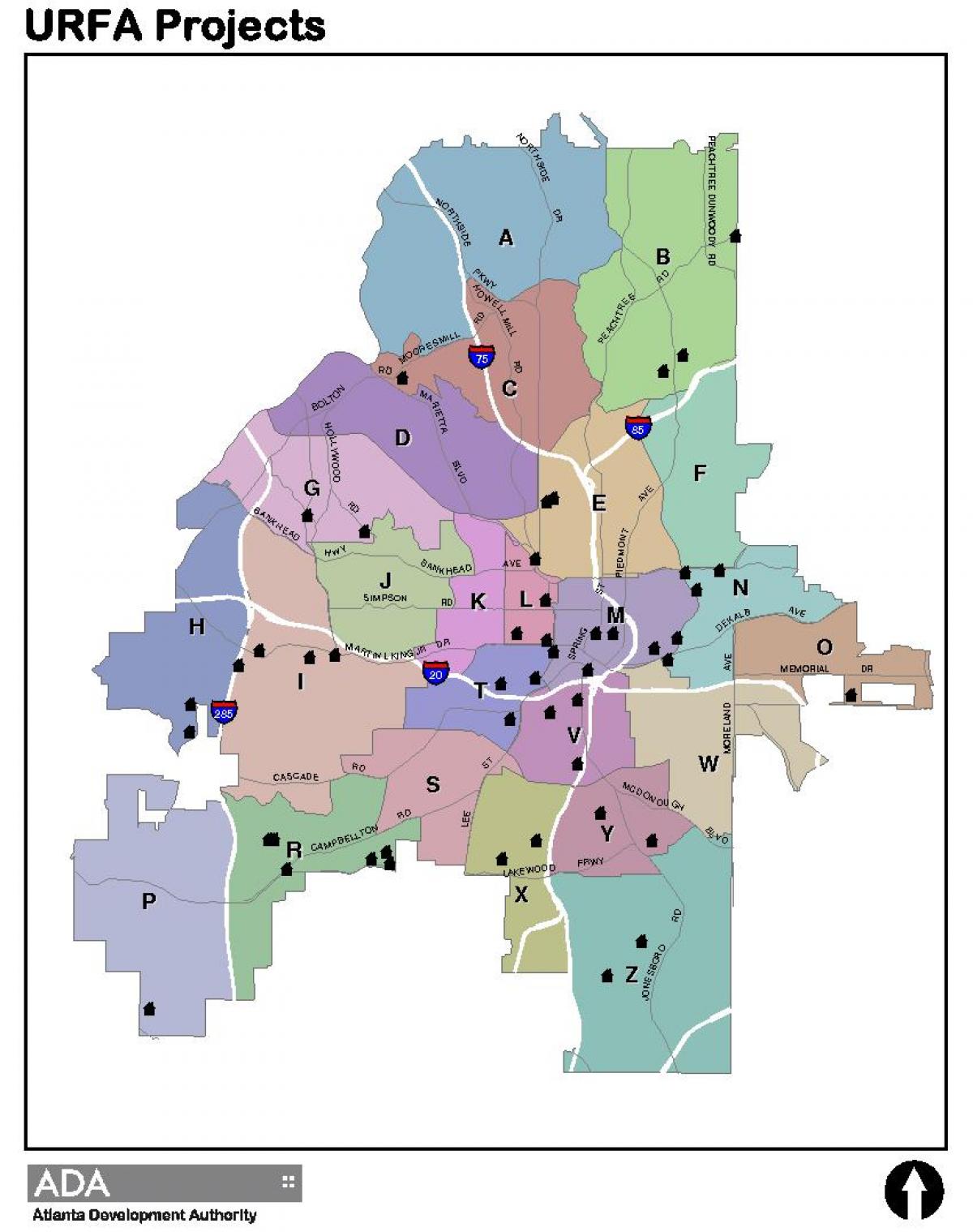 mapa strefy Atlanta mapie
