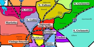 Mapa Atlanta Moskwie